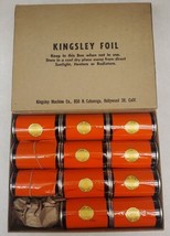 Vintage Red Kingsley Embossing Hot Foil Rolls in Box 11 Red 2&quot; Rolls NOS - £30.91 GBP