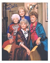Betty White Bea Arthur Mcclanahan Getty Signed 8x10 Rp Photo The Golden Girls - £14.94 GBP