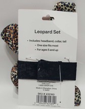 Spooky Village Halloween Leopard Costume Set - Headband, Collar &amp; Tail, Ages 5+ - £11.82 GBP