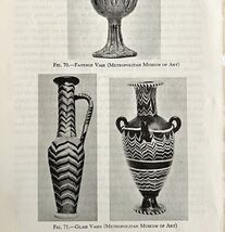 1942 Egypt Decorative Glass Vases Historical Print Antique Ephemera 8x5  - $28.01 CAD
