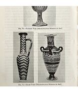 1942 Egypt Decorative Glass Vases Historical Print Antique Ephemera 8x5  - €17,04 EUR