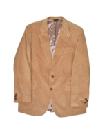 Vintage Corduroy Jacket Mens 42 Western Blazer Sport Coat Lined 2 Button - $38.55