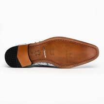Criss Genuine Ostrich Quill Dress Oxford Shoes Newspaper image 5