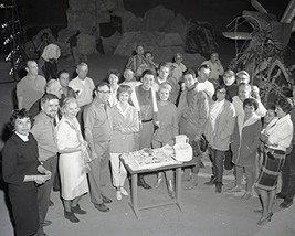 Guy Williams in Lost in Space June Lockhart &amp; cast at party on set 16x20... - £55.30 GBP