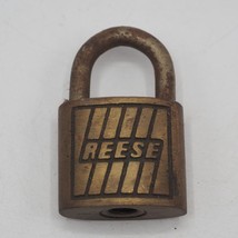 Vintage Reese Brass Padlock Lock - £40.83 GBP