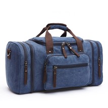 MARKROYAL Canvas Travel Bags Large Capacity Carry On Luggage Bags Men Duffel Bag - £70.90 GBP