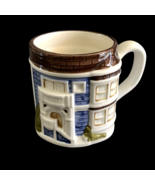 OTAGIRI Japan Vintage Blue Victorian Row House Ceramic Cup Mug - $20.57 CAD