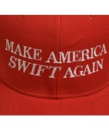 Taylor Swift Hat MAKE AMERICA SWIFT AGAIN Cap Embroidered USA 2024 Swifties - $17.58