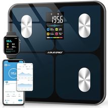 ABLEGRID Digital Smart Bathroom Scale for Body Weight and Fat, 400lb - £28.31 GBP