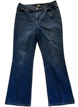 Additions By Chicos Straight Leg Jeans Women Size 10 Short Wash Denim Blue - £10.95 GBP