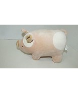 North American Bear Company plush pig Rattle baby toy pink peach spots 2000 - £15.73 GBP