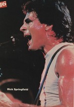 Rick Springfield Loverboy teen magazine pinup clippings Superstar sweaty 16 mag - £2.79 GBP