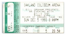 Billy Joel Ticket Stub Décembre 5 1993 Oakland California - $34.63