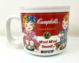 Vintage (1993) Campbell&#39;s Soup Coffee Cup Mug Kids On A Bench - $18.00