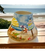 Jackel At The Beach Ceramic Jar Candle Shade Ltd Ed P Brent Ocean View S... - £18.36 GBP
