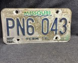 Missouri License Plate PN6 043 Permanent Trailer Blue Green - $11.88