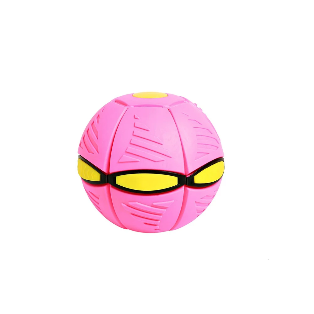 Mini LED Flying  Flat Throw Disc Ball With LED Light Toy Kid Outdoor Garden Bask - £93.93 GBP