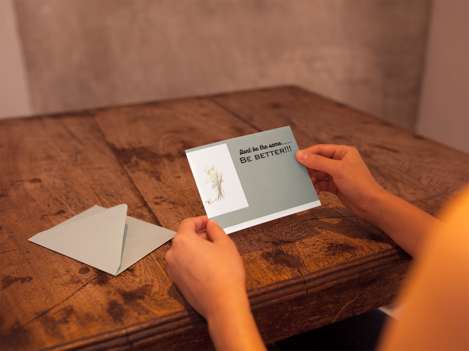 Be better motivational card with self art included as a digital download - $1.30