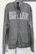 Vtg Calvin Klein J EAN S Distressed Cotton Sweatshirt Sweat Zip Studs Size L Rare - £69.47 GBP