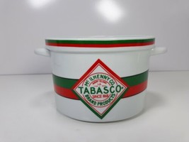 McIlhenny Co. Tabasco Pepper Sauce Ceramic Crock Oven &amp; Microwave Safe No Lid - £9.26 GBP