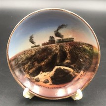 Vintage Summit of Pikes Peak Colorado Springs Souviner Tray Plate 4&quot; Dia Railway - £11.00 GBP