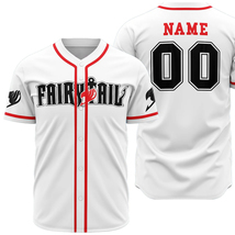 Anime Shirt Custom Baseball Jersey Faiy Tail Costume Birthday Gift for K... - $19.99+