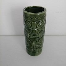 Tiki Mug Glass Cup Ceramic Hawaiian Green 6.5&quot; Tall DW113 - $24.14