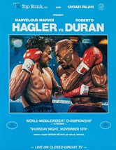 Marvin Hagler Vs Roberto Duran 8X10 Photo Boxing Poster Picture Caesars Palace - £4.45 GBP