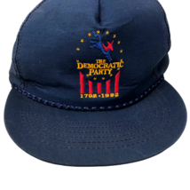 VTG Democratic Party 1792 - 1992 Blue Embroidered Campaign Snapback Hat ... - £77.86 GBP