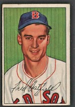 Boston Red Sox Fred Hatfield 1952 Bowman # 153 VG/EX - £5.58 GBP