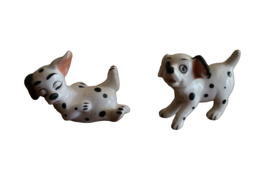 Lot of 2 Vintage Disney 101 Dalmatians Puppy Dog Porcelain Figurines Japan - £13.58 GBP