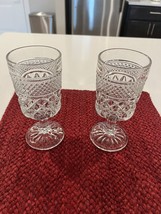 Set Of 2 Vintage Wexford By Anchor Hocking Wine Glasses Goblets Drinkware - £14.24 GBP