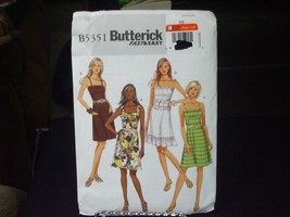 Butterick B5351 Misses Summer Dress Pattern - Size 8/10/12/14 - $10.78