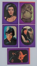 5 Return of the Jedi Stickers - Purple Border #1, #3, #9, #10, #11, - $2.96