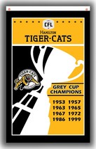 Hamilton Tiger-Cats Football Team Champion Flag 3x5ft Fan  - $18.00