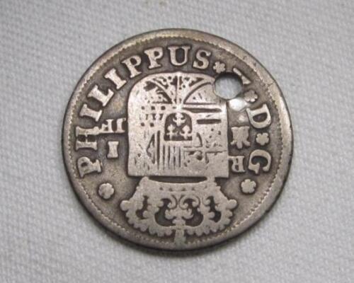 Primary image for 1731-JF Spain Silver 1 Real .917 Fine .0996 oz Coin AN606