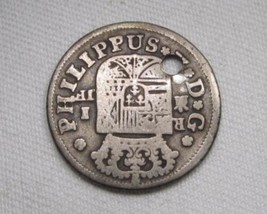 1731-JF Spain Silver 1 Real .917 Fine .0996 oz Coin AN606 - $43.56