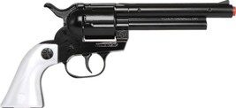 Gonher Cap Gun BLACK with White Grips 12-shot cap gun Made in Spain - $29.39