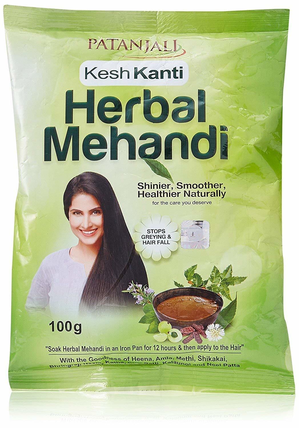 Patanjali Herbal Mehendi (Heena) – Herbal Hair Color - $12.85
