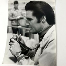 Elvis Presley Vtg 60s Celebrity Photo Live A Little Candid Black White  - £31.16 GBP