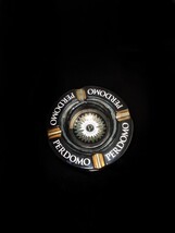 Perdomo Black and Gold Ceramic Large Cigar Ashtray 9" Diameter NIB image 8