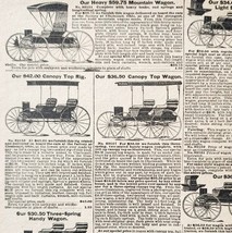 1900 Wagons Transportation Advertisement Victorian Sears Roebuck 5.25 x 7&quot;  - $384.73 MXN