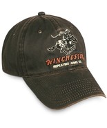 Winchester Dark Brown Weathered Cotton Cap for Men - €17,49 EUR
