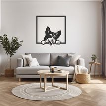 LaModaHome Dog Pattern Metal Wall Art, Unique Animal Design Home Decor, Ideal Ch - £26.55 GBP+