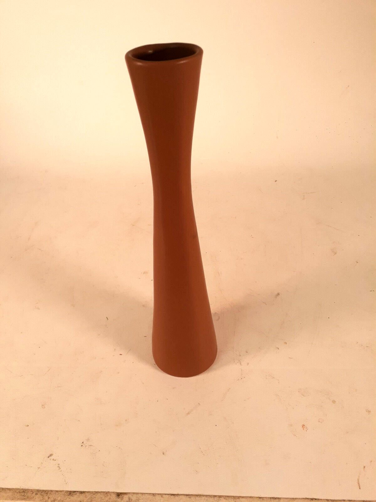 Primary image for Van Briggle Mid Century Modern Vase, Matte Brown Glaze, 11.5 Inches Tall