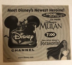 Disney Mulan Tv Guide Print Ad  TPA21 - £4.46 GBP