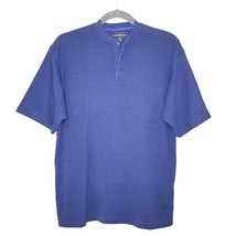 Susquehanna Trail Men&#39;s size XL Short Sleeved Henley Shirt Blue - £16.48 GBP