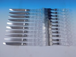 Waterford Crystal Handle Flatware Set Service Lot 20 pcs Dinner Forks &amp; Knives - £2,364.68 GBP