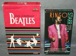 THE COMPLEAT BEATLES Big Box &amp; RINGO STARR All Star Band 1990 VHS Lot - $14.84