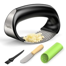 Garlic Press Rocker - Stainless Steel Garlic Mincer Garlic Crusher, New ... - $16.99